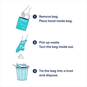 Frisco Dog Poop Bag Dispenser & Poop Bag Roll, Green, Scented Bags, 15 count roll