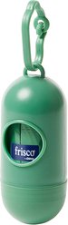 Frisco Dog Poop Bag Dispenser & Poop Bag Roll, Green, Unscented Bags, 15 count roll