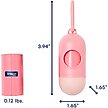 Show in main carousel: Frisco Dog Poop Bag Dispenser & Poop Bag Roll, Pink, Unscented Bags, 15 count roll slide 4 of 9