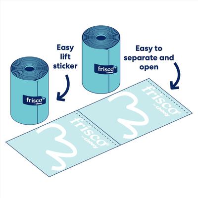 Show full view: Frisco Dog Poop Bag Dispenser & Poop Bag Roll, Pink, Unscented Bags, 15 count roll slide 7 of 9