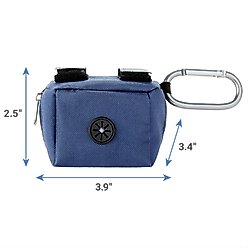 Frisco Dog Poop Bags with Fabric Dispenser, Navy, 30 count slide 2 of 7