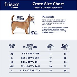 Frisco Dog & Small Pet Indoor & Outdoor 3-Door Collapsible Soft-Sided Crate, Dark Gray, Med: 30-in L x 21-in W x 21-in H