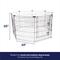 Show in main carousel: Frisco Dog & Small Pet Wire Exercise Pen with Step-Through Door, Black, 30-in slide 3 of 11