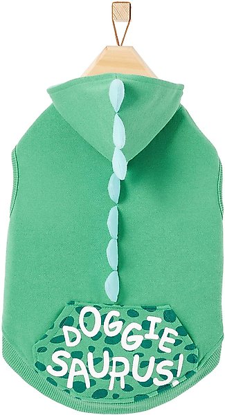 FRISCO Doggiesaurus Dog & Cat Hoodie, Green, Large - Chewy.com