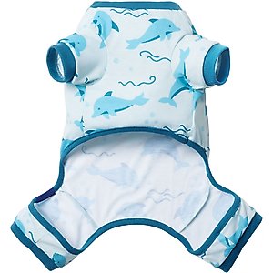 Frisco Dolphin Dog & Cat PJs, Blue, Medium