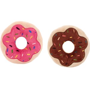 Frisco Donut Plush Cat Toy with Catnip, 2 count