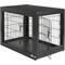 Show in main carousel: Frisco Double Door Furniture Style Crate, Black, Medium + Mocha Swirl Dog Crate Mat, 30-in slide 2 of 9