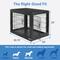 Show in main carousel: Frisco Double Door Furniture Style Crate, Black, Medium + Mocha Swirl Dog Crate Mat, 30-in slide 3 of 9