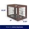 Show in main carousel: Frisco Double Door Furniture Style Dog Crate, Brown, Medium slide 2 of 9