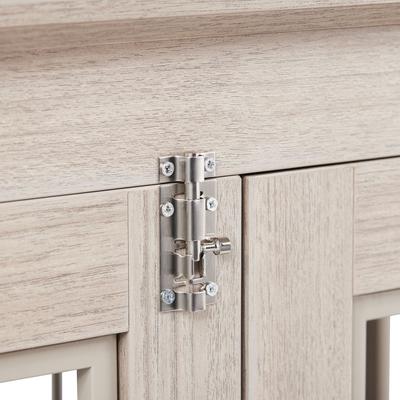 Show full view: Frisco Double Door Wood & Metal Furniture Style Dog Crate, Gray, Medium, 1 count slide 6 of 9