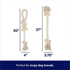Frisco Double Knot Cotton Rope Fetch Dog Toy, Large, 2 count slide 2 of 4