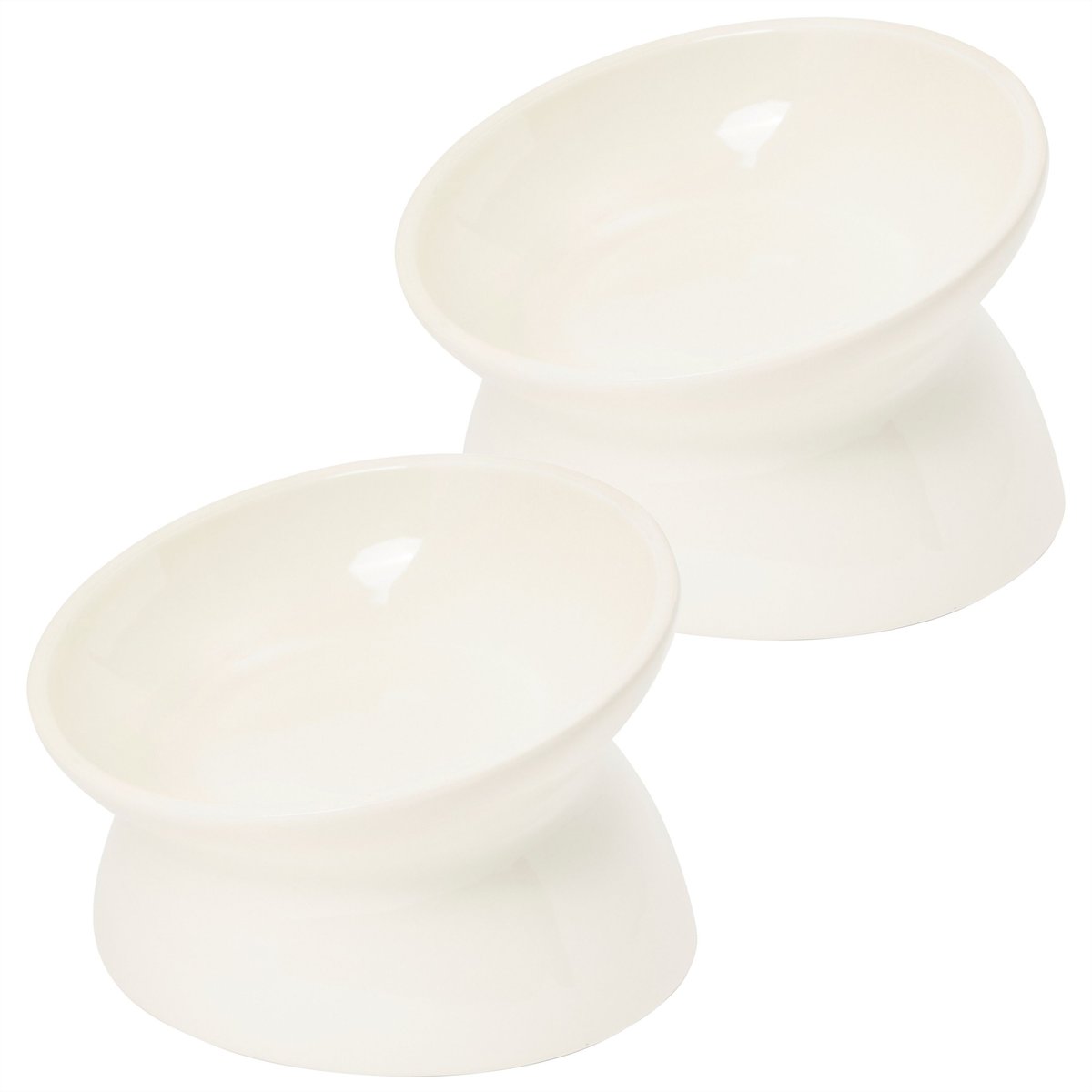 Frisco Double-Sided Ceramic Elevated Cat Bowl