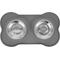 Show in main carousel: Frisco Double Stainless Steel Pet Bowl with Silicone Mat, Gray, Small: 1.5 cup slide 4 of 9