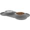 Show in main carousel: Frisco Double Stainless Steel Pet Bowl with Silicone Mat, Gray, X-Small: 0.5 cup slide 3 of 9