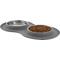 Show in main carousel: Frisco Double Stainless Steel Pet Bowl with Silicone Mat, Light Gray, Small: 1.5 cup slide 4 of 10
