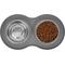 Show in main carousel: Frisco Double Stainless Steel Pet Bowl with Silicone Mat, Light Gray, Small: 1.5 cup slide 6 of 10