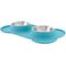 Show in main carousel: Frisco Double Stainless Steel Pet Bowl with Silicone Mat, Teal, Small: 1.5 cup slide 1 of 9