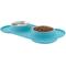 Show in main carousel: Frisco Double Stainless Steel Pet Bowl with Silicone Mat, Teal, Small: 1.5 cup slide 4 of 9