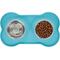 Show in main carousel: Frisco Double Stainless Steel Pet Bowl with Silicone Mat, Teal, X-Small: 0.5 cup slide 5 of 8