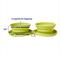 Show in main carousel: Frisco Double Travel Collapsible Silicone Dog & Cat Bowl, Lime, Medium: 3 cup slide 2 of 9