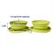 Show in main carousel: Frisco Double Travel Collapsible Silicone Dog & Cat Bowl, Lime, Small: 1.5 cup slide 2 of 10