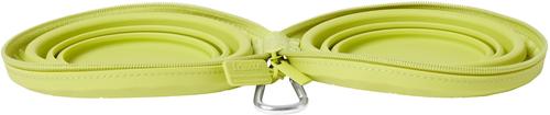 Show full view: Frisco Double Travel Collapsible Silicone Dog & Cat Bowl, Lime, Small: 1.5 cup slide 3 of 10