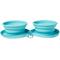 Show in main carousel: Frisco Double Travel Collapsible Silicone Dog & Cat Bowl, Teal, Medium: 3 cup slide 1 of 10