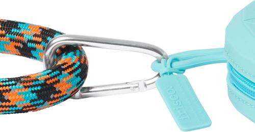 Show full view: Frisco Double Travel Collapsible Silicone Dog & Cat Bowl, Teal, Medium: 3 cup slide 5 of 10