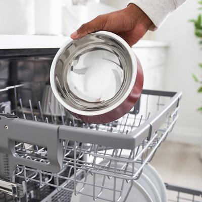 Show full view: Frisco Double Wall Insulated Dog & Cat Bowl, Maroon, 4 cup, 1 count slide 7 of 11