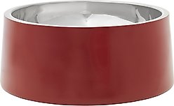 Frisco Double Wall Insulated Dog & Cat Bowl, Maroon, 6 cup, 1 count slide 1 of 7