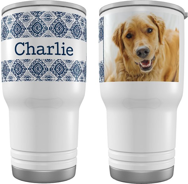 Frisco Double Walled "Peace Love Pets" Personalized Tumbler, 30-oz cup