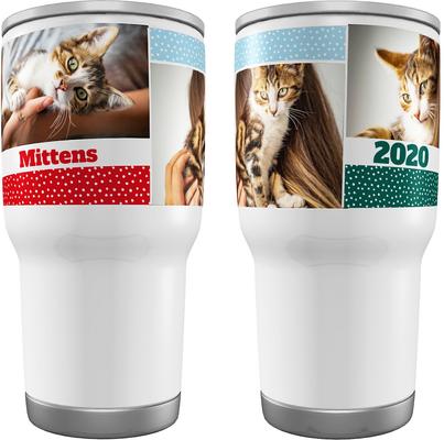 Show full view: Frisco Double Walled Colored Dots Personalized Tumbler, 30-oz cup slide 1 of 7