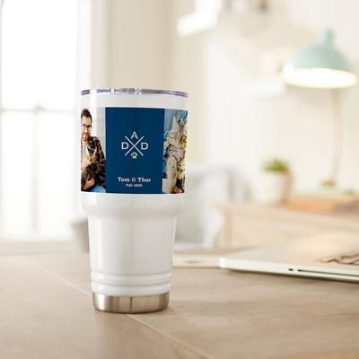 Show full view: Frisco Double Walled "Dad" Personalized Tumbler, 30-oz cup slide 5 of 6