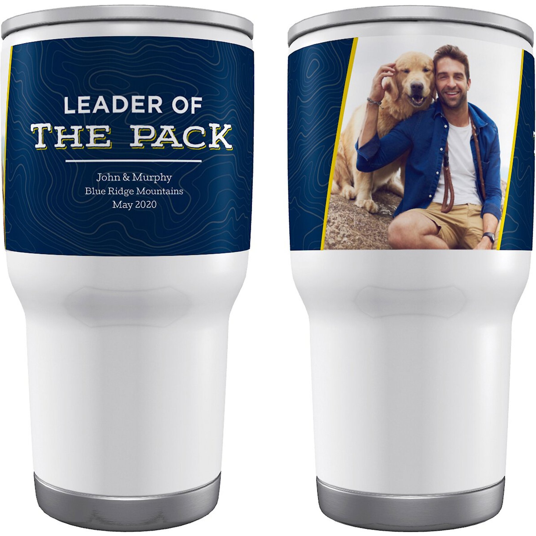 Custom Double Walled "Leader Of The Pack" Tumbler, 30-oz cup, Frisco