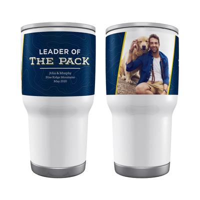 Show full view: Frisco Double Walled "Leader Of The Pack" Personalized Tumbler, 30-oz cup slide 1 of 6
