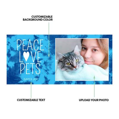 Show full view: Frisco Double Walled "Peace Love Pets" Personalized Tumbler, 30-oz cup slide 2 of 7