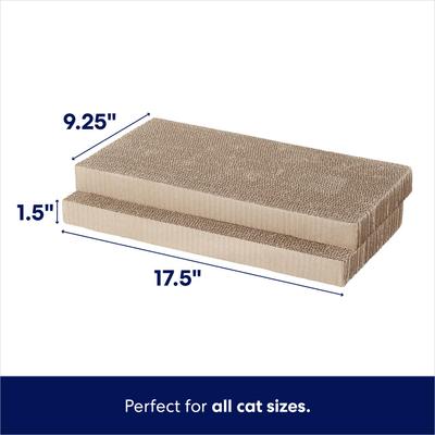Show full view: Frisco Double-Wide Cat Scratcher Toy Refill with Catnip, 2 count slide 2 of 8