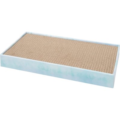Frisco Frisco Double-Wide Cat Scratcher Toy with Catnip, 1 count, Blue Tie Dye