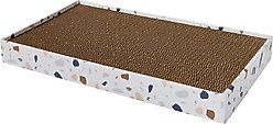 Frisco Double-Wide Cat Scratcher Toy with Catnip, 1 count, Modern Terrazzo