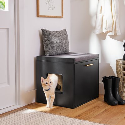 Frisco Frisco Drop Down Door Bench Cat Litter Box Cover