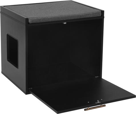 Show full view: Frisco Drop Down Door Bench Cat Litter Box Cover slide 2 of 6