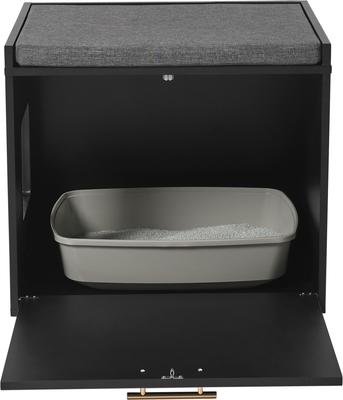 Show full view: Frisco Drop Down Door Bench Cat Litter Box Cover slide 4 of 6