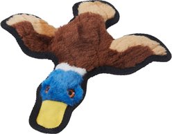 Frisco Duck Stuffing-Free Flat Plush Squeaky Dog Toy, Small/Medium