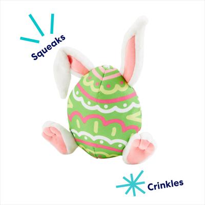 Show full view: Frisco Easter Bunny Egg Plush Squeaky Dog Toy, Large slide 3 of 7