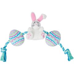 Frisco Easter Bunny & Egg Plush with Rope Dog Toy, Medium/Large