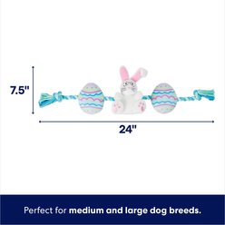 Frisco Easter Bunny & Egg Plush with Rope Dog Toy, Medium/Large slide 2 of 6