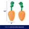 Show in main carousel: Frisco Easter Carrot Plush with Rope Squeaky Dog Toy, Small/Medium, 2 count slide 2 of 7