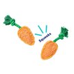 Show in main carousel: Frisco Easter Carrot Plush with Rope Squeaky Dog Toy, Small/Medium, 2 count slide 3 of 7
