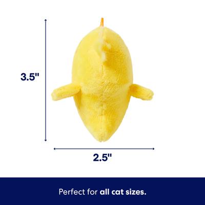 Show full view: Frisco Chick Chirping Sound Electronic Plush Cat Toy with Catnip slide 2 of 6