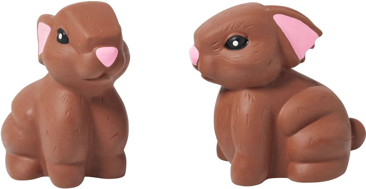 Frisco Easter Chocolate Bunnies Latex Squeaky Dog Toy.
